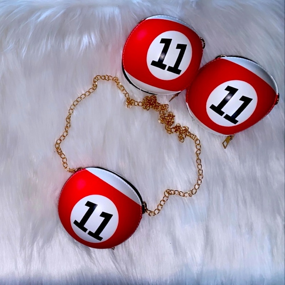 Shot Caller 8ball Red Mini Purse